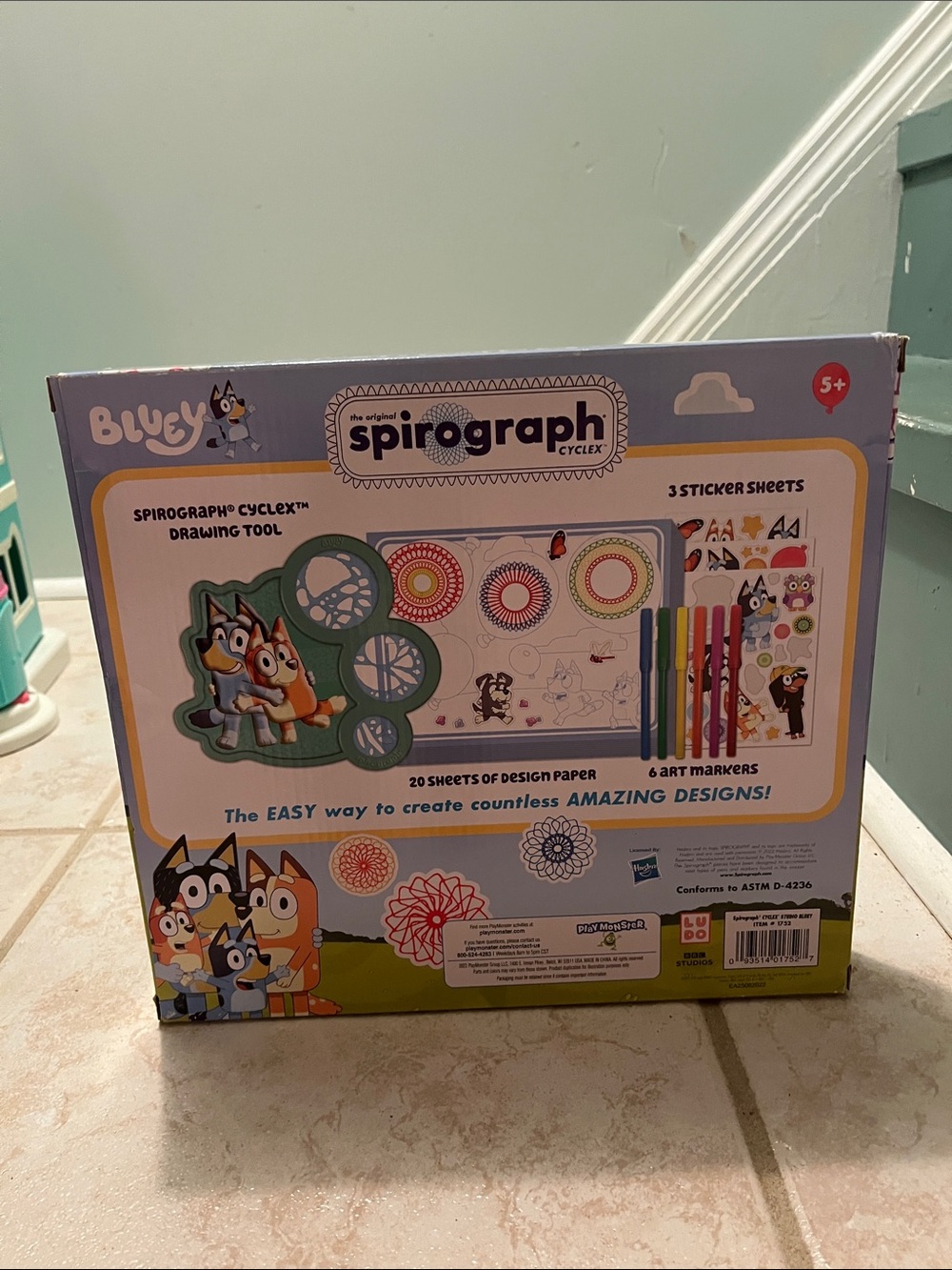 Spirograph Cyclex Kids Drawing Tool - Mint Green - Picture 2 of 2